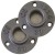 Import vintage Black Malleable Casting Iron Pipe Fittings Dn20 4- Holes Floor Flange from China