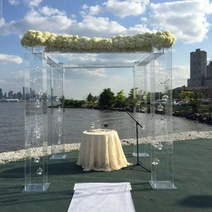 VONVIK Clear Acrylic Decorating Gazebo For Wedding Lucite Ceremony Gazebo