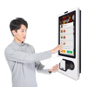 wall mount touch screen kiosk all in one pos machine with printer android technology machines terminal pos systems