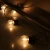 Import Warm white 10M 10 sockets outdoor LED festoon lights E27 black belt cable festival patio waterproof connectable string lighting from China