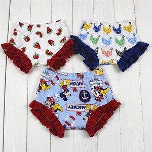 watermelon chicken mouse pattern Baby bloomer hot sale