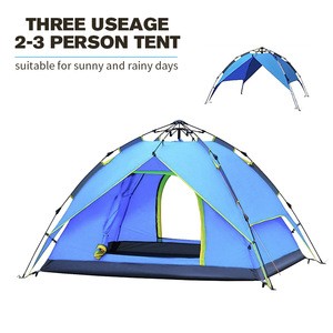 Waterproof  Pop Up Tents for Outdoor Sports Camping Hiking Travel Beach with Zippered Door