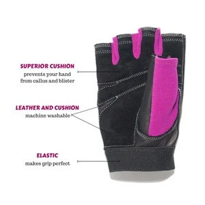 Weight Lifting Gloves, Leather Gym Gloves, Bodybuilding Gloves for Ladies and Gents