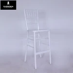 White Plastic Resin beautiful garden resin bar chiavari tiffany chair for party rental