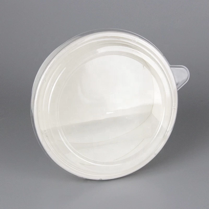 White Printed Disposable Food Grade Paper Bowl for Salad And Poke Bowls for Noddles Any Food