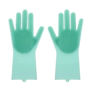Wholesale 2018 Hot Products Reusable Magic Household Cleaning Silicone Dish Washing Gloves