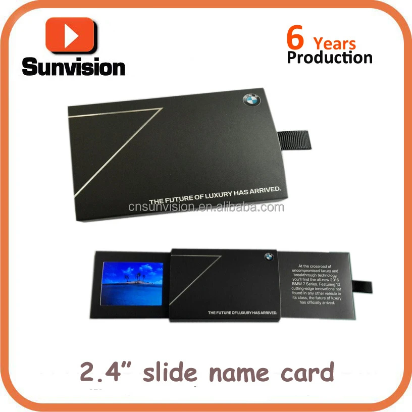wholesale 2.4 inch Mini size electronic digital video business card with LCD  book