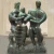 Import Wholesale art small statue abstract metal craft family sculpture from China