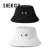Import Wholesale Cheap Custom Bulk Mens Funny Custom Green Cotton Reversible Two-tone Black White Colors Sports Bucket Cap Hat For Men from China