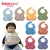 Import Wholesale Cheap Customize Feeding Cute Washable OEM ODM Printed Logo Multi ColoredCustom Silicon Waterproof Baby Bibs from China