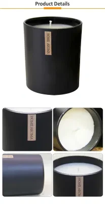 Wholesale Custom Aromatherapy Candle Soybean Wax Amber Glass Scented Candle