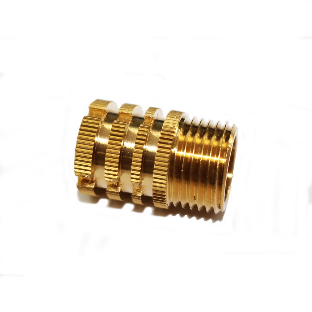 Wholesale custom brass knurled threaded inserts for plastic screw and nut fastener