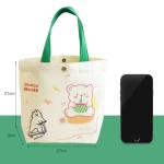Wholesale custom cute animal  canvas bags canvas tote bag