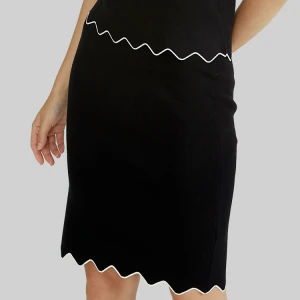 Wholesale Custom Women Summer Breathable Pure Black Tight Waist Waist Crochet Skirt