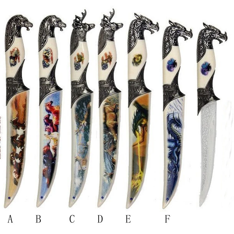wholesale decorative fantasy knife dragon knife letter opener 955033