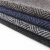 wholesale double face knitted jacquard herringbone wool visose acrylic polyester fabric