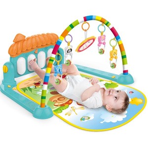 Wholesale En71 Newborn Infant Sleep Toys Foldable Soft Cotton Kid Floor Baby Activity Gym Musical Piano Keyboard Crawl Play Mat