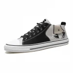 Wholesale factory fashion sneakers custom printed canvas casual shoes High-top skateboarding shoes men