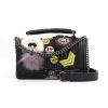 Wholesale fashion black shoulder womans luxury crossbody designer handbag wallet pu leather ladies women handbags purses