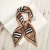 Import wholesale fashion stripes printed silk scarf for girls small spring hair scarf from China