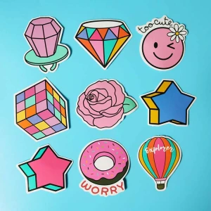 Wholesale girl cute lovely 60pcs pack laptop sticker,luggage decal sticker