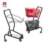 Wholesale Heavy Duty Metal Shopping Trolley Cart Collapsible Shopping Cart