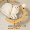 Wholesale High Quality Wood Cat Bed Cat Nest Fence Window Peek Bubble Dome Acrylic Dome Window Pets Dogs Cats Bed