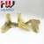 Import Wholesale Modern Triangle Furniture  Accessories 130 mm Length Metal Gold Couch Sofa Legs from China