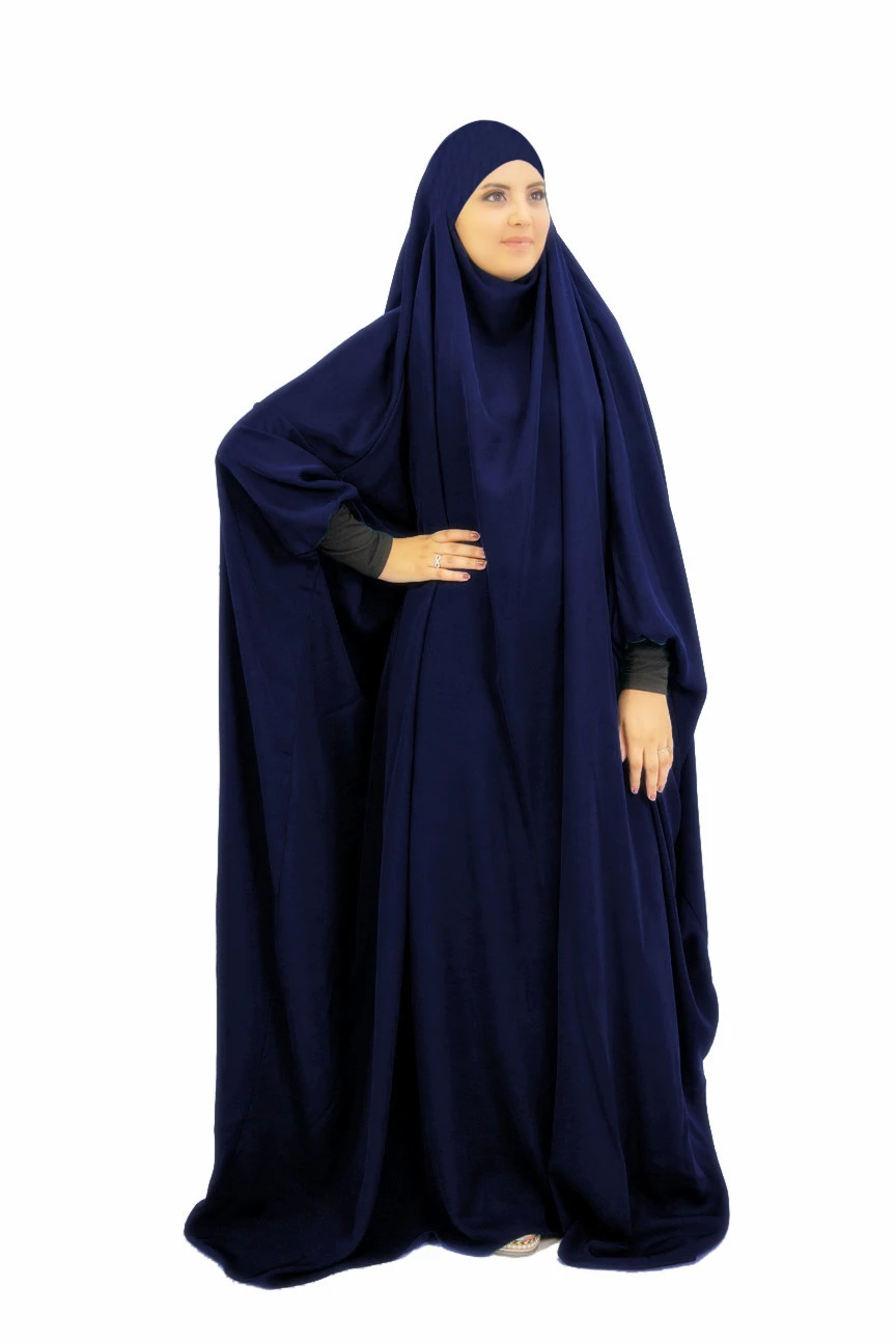 Wholesale Muslim Woman Jilbab Khimar Long Hijab Islamic Clothing Solid Color Prayer Khimar