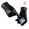 Wholesale new warm winter touch screen gloves mittens men leather gloves