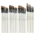 Import wholesale OEM 6pcs per set paint brush set art supplies for kids white handle from China
