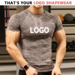 Wholesale Spring Summer hot arrivals fitness tank tops short sleeve tops gym sport wear custom blank t-shirt plain mens t-shirt