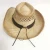 Import Wholesale summer unisex raffia straw cowboy Hats leather belt Decoration Shaped Brim Mexican Sombreros Hat from China