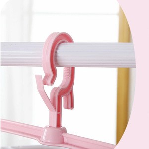 Wholesales Plastic Rotating Hanger Rack with Clips for Garment Baby Clothes