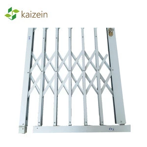 Window security grills retractable aluminum gate in home