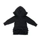 Winter jacket wholesale Baby Girl knitted Ruffle Fashion kids jackets & coats Custom Hoodies Baby Clothes