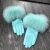 Import winter warm women genuine leather gloves ladies real fox fur mittens windproof real sheepskin leather gloves from China