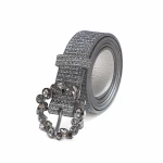 Woman Bling Bling Shine Pu Belt fashion Belt Party Belt