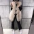 Import women full pelt V-neck long real fox fur vest ladies high quality natural fox fur gilet from China