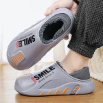 women snow boots kitchen work shoes for Men Rain Boots Waterproof Shoes Flat Clogs Garden  Kitchen Shoes size 45