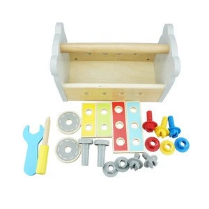 Wood onlynew design wooden Tool Box toy for kids