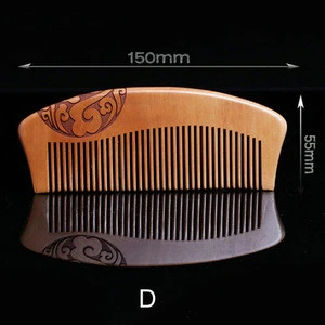 Wooden Comb Antistatic Hair Brush Peach Wood Hair Comb