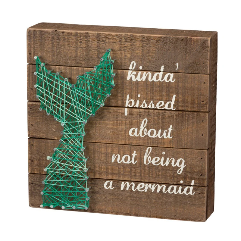 Wooden  decorative String Art Box Sign  home decoration