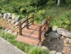 Wooden Garden Bridge Outdoor Decorative Solid Wood Garden Pond Arch Walkway