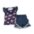 Import Yawoo children stripe sleeveless top match denim pom pom shorts wholesale children&#039;s boutique clothing from China