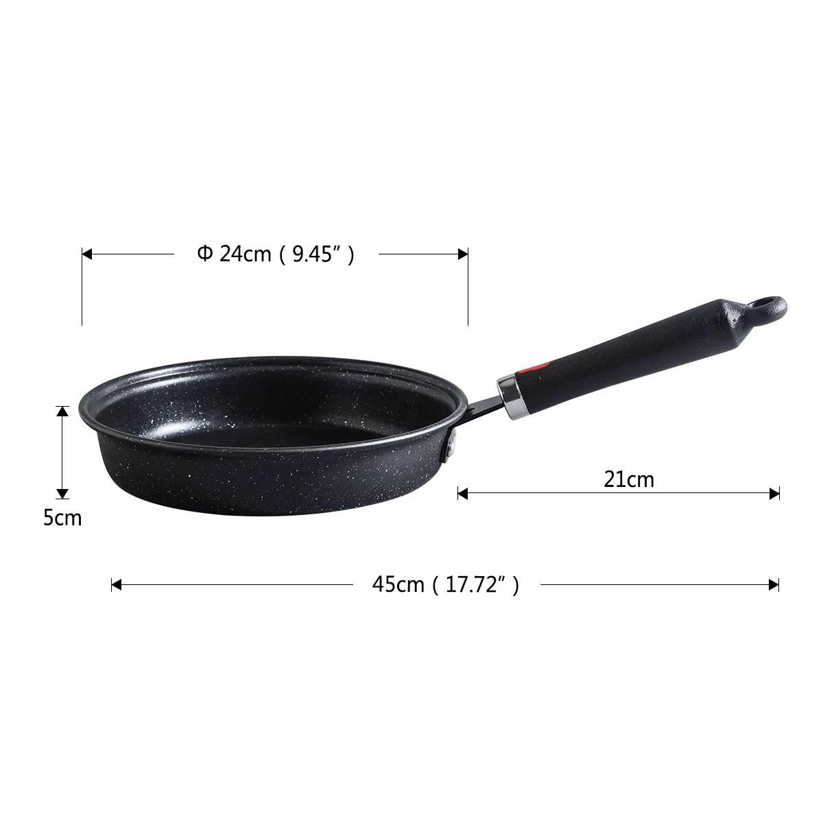 Yijia Wrought-iron Non-stick  Frying Pan Chinese Traditional Eectric Fry Pan 24cm