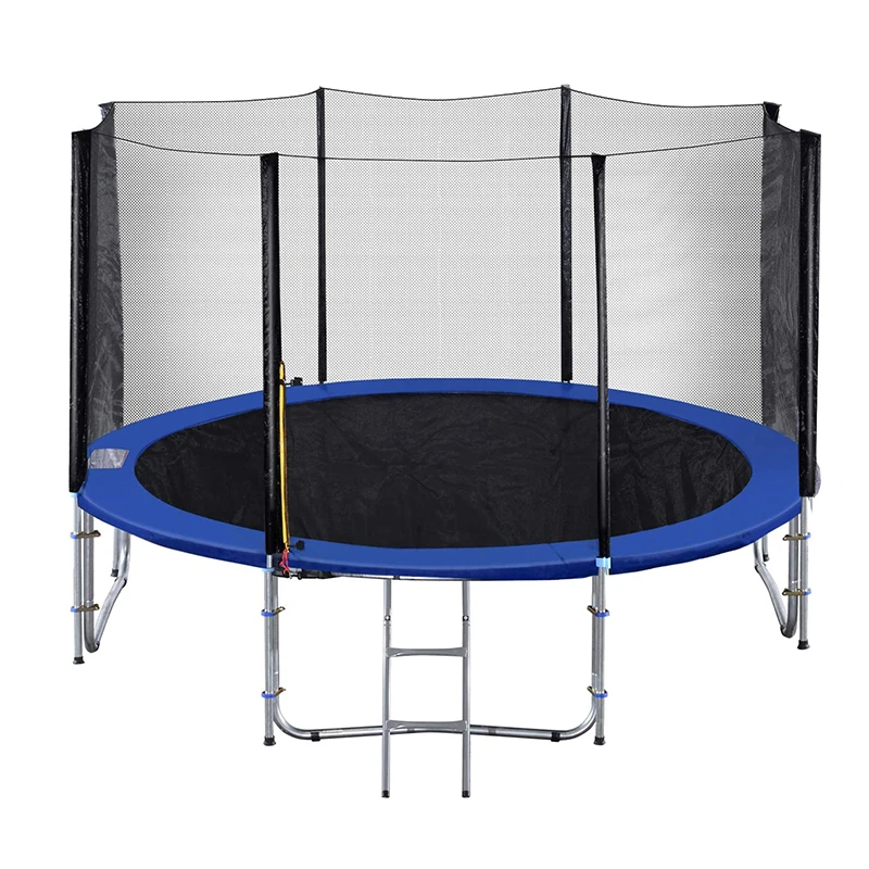 Yijian 12FT outdoor jumping bed trampoline park garden trampoline bungee with safety net