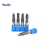 Youth HRC55 Bull Nose End Mill Fresa Tungsten Carbide Cutter CNC Router Bits Ball Milling Cutter 2 Flute