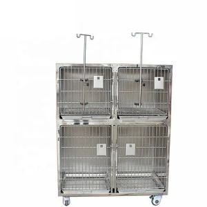 YSVET1220 animal products 304 stainless steel veterinary cages small animal cage