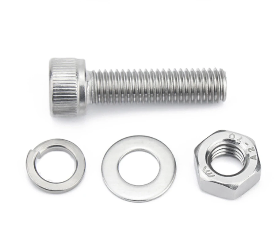 Zinc Plated Steel Brass Cheese Head Socket Cap Head Combination Bolts Washers and Nuts Assemblies